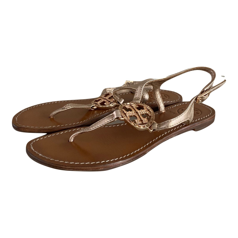 Rasteira Tory Burch Dourada 35