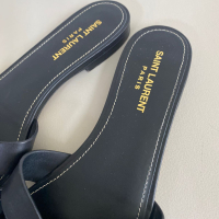 Rasteira Yves Saint Laurent Tribute Couro Preto - 38