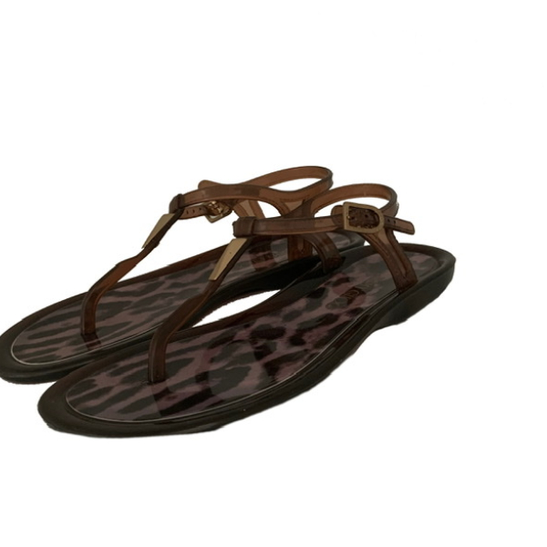 Rasteira de Plástico Jimmy Choo Onça