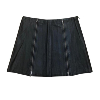 Saia BCBG Maxazria Couro Preto - PP