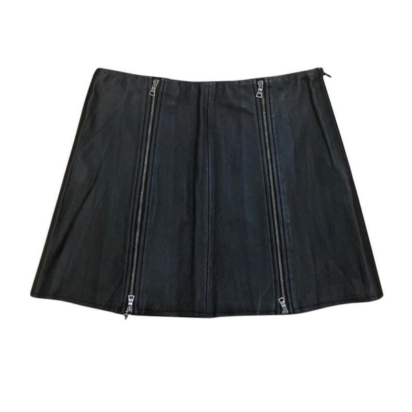 Saia BCBG Maxazria Couro Preto - PP