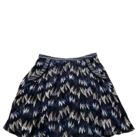 Saia Diane Von Furstenberg Seda C/ Detalhes Tricô Preto e Branco-42