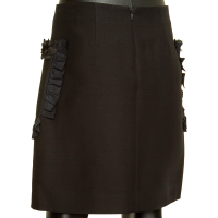 Saia Fendi Embellished Preta Flores