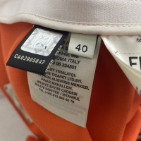 Saia Fendi Reta Fenda Cotton Laranja-38