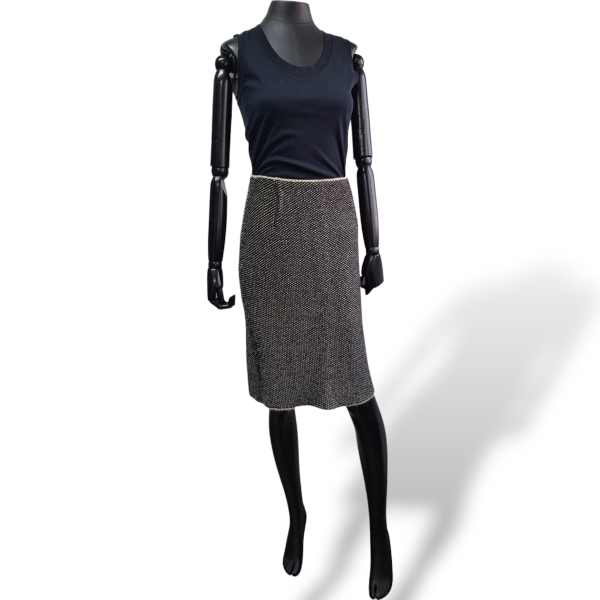 Saia Louis Vuitton Lã com Fibra Metálica-M