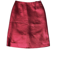 Saia Louis Vuitton Embellished Vermelha