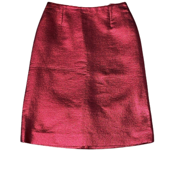 Saia Louis Vuitton Embellished Vermelha Saia Louis Vuitton Embellished Vermelha