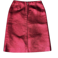 Saia Louis Vuitton Embellished Vermelha