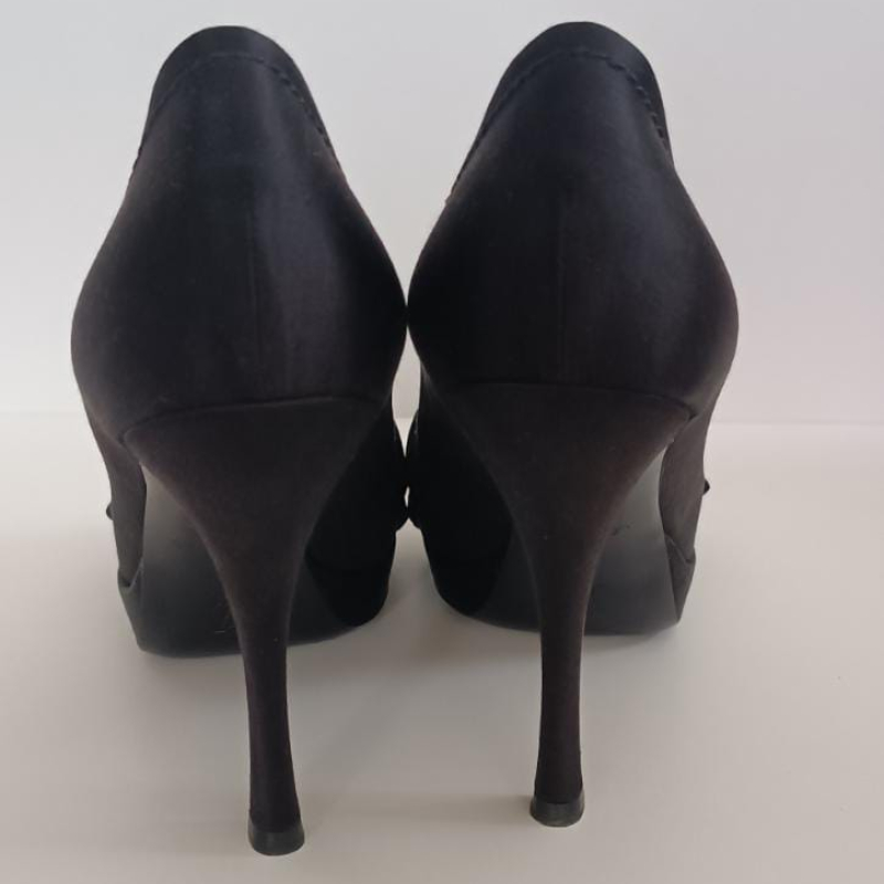 Salto Louis Vuitton Preto C/ Laço - 38