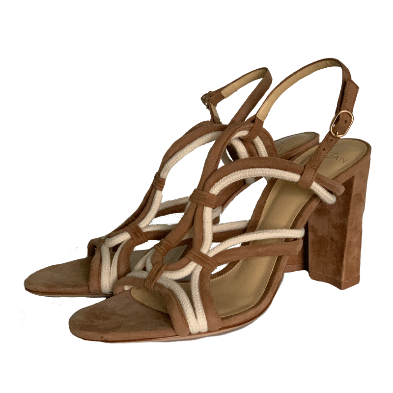Sandália Alexandre Birman Tiras Suede Marrom
