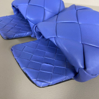 Sandália Bottega Veneta Intrecciato Weave Leather Slides Azul - 36