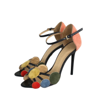 Sandália Charlotte Olympia Suede Colorblock - 37