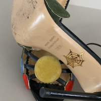 Sandália Charlotte Olympia Suede Colorblock - 37