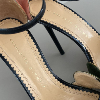Sandália Charlotte Olympia Suede Colorblock - 37