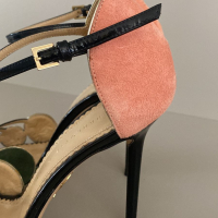 Sandália Charlotte Olympia Suede Colorblock - 37