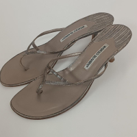 Sandália Manolo Blahnik Cinza - 38