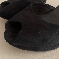 Peep Toe Hugo Boss Suede Preto-36