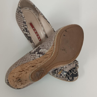 Sandália Prada Anabela Python - 35
