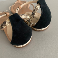 Sandália Rasteira Alexandre Birman Python Bege - 36