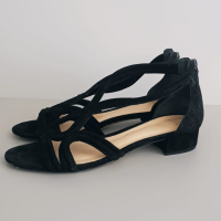 Sandália Rasteira Alexandre Birman Preta Suede - 38