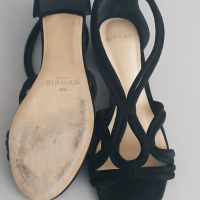 Sandália Rasteira Alexandre Birman Preta Suede - 38
