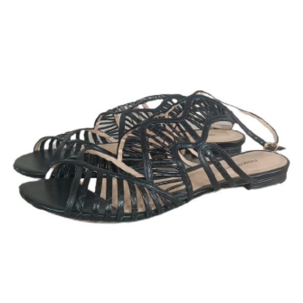 Sandália Rasteira Alexandre Birman Preta - 39