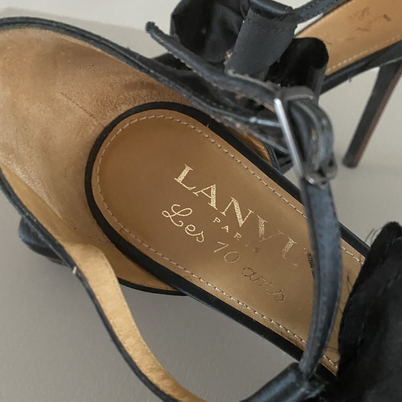 Sandália Salto Lanvin Preto - 39