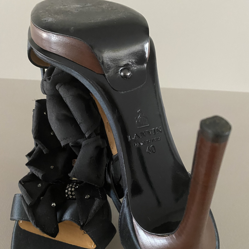 Sandália Salto Lanvin Preto 39