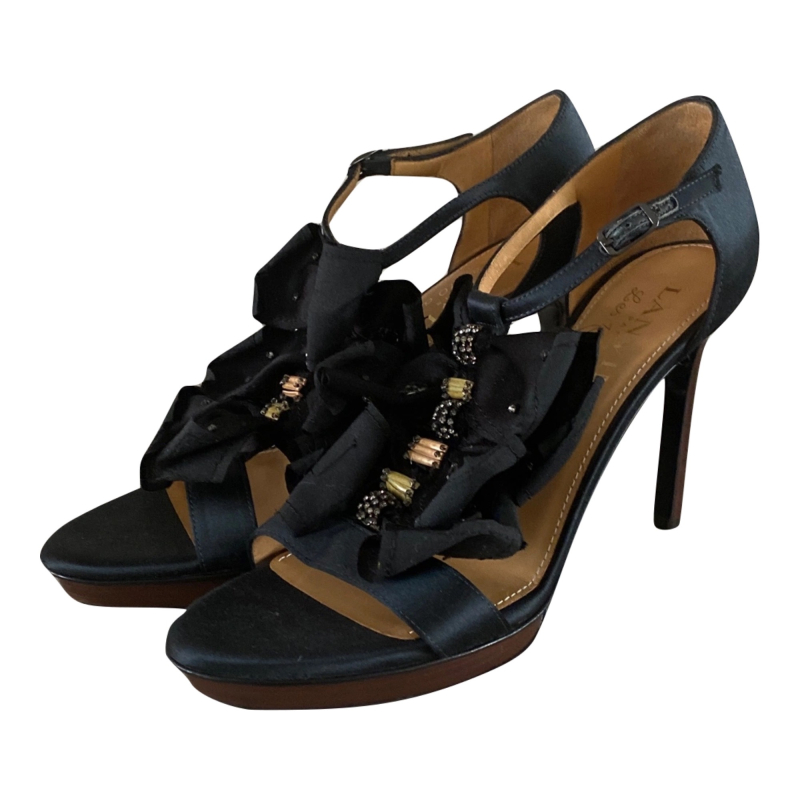 Sandália Salto Lanvin Preto 39