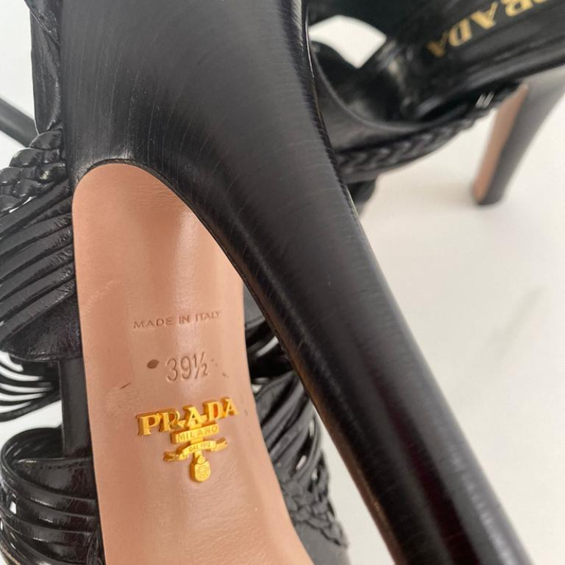 Sandália Salto Prada Preto-38