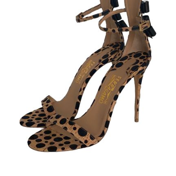 Sandália Salvatore Ferragamo Animal Print 