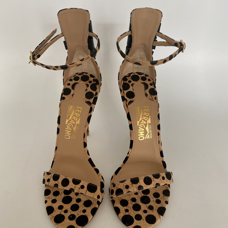 Sandália Salvatore Ferragamo Animal Print 