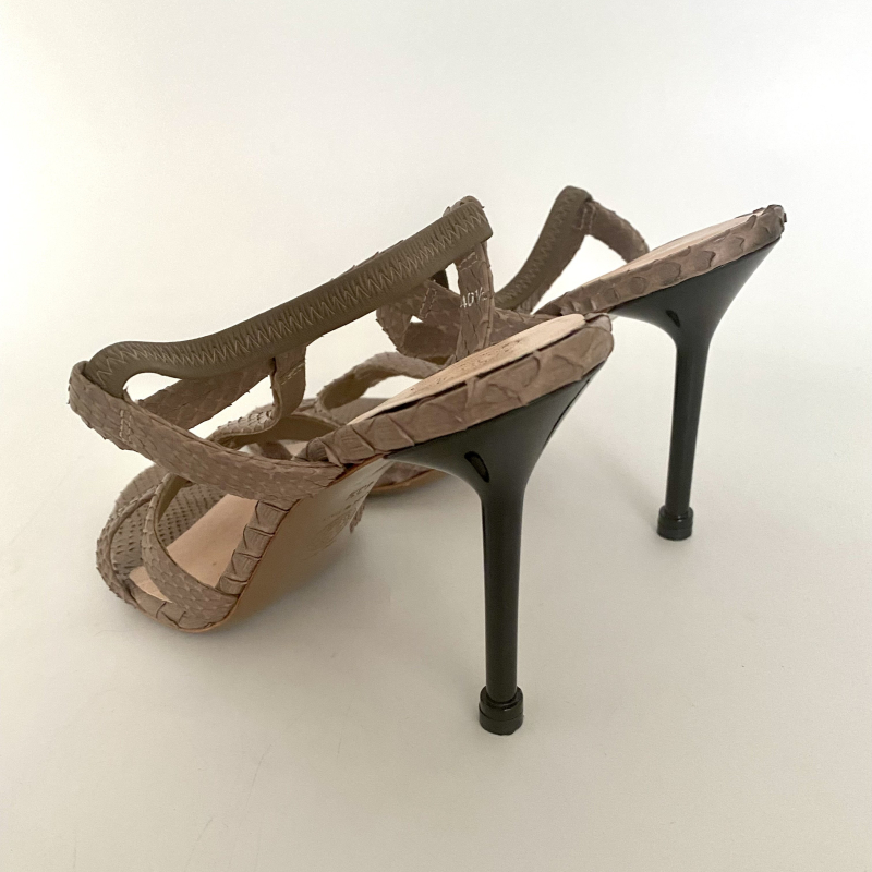 Sandália Versace Phyton Nude Sandália Versace Phyton Nude