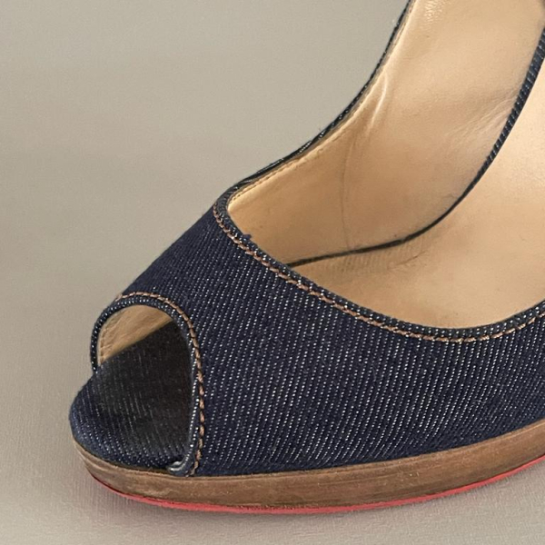 Peep Toe Cristian Louboutin Jeans - 36