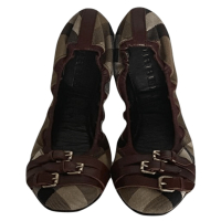 Sapatilha Burberry Falcony House Check Vinho