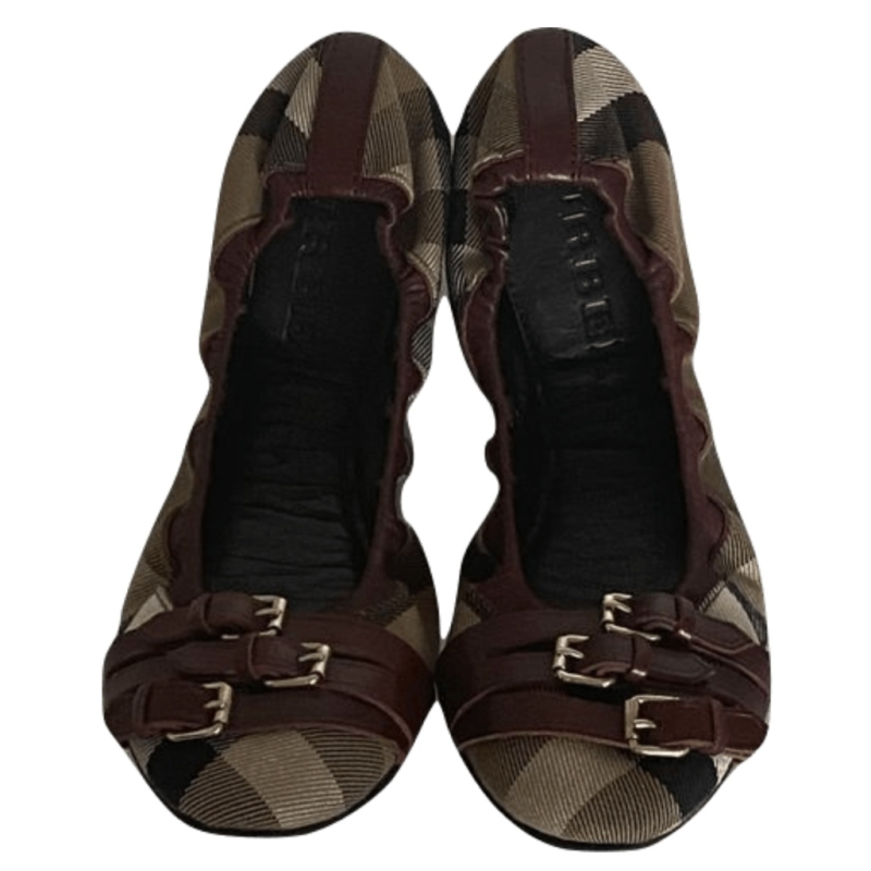 Sapatilha Burberry Falcony House Check Vinho Sapatilha Burberry Falcony House Check Vinho