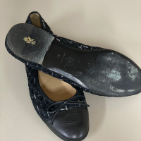 Sapatilha Chanel Embellished Cap Toe CC Preta - 38