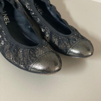 Sapatilha Chanel Metalizada-38