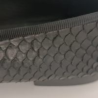 Sapatilha Chanel Preta Pele de Cobra 39