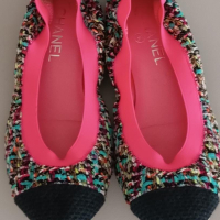 Sapatilha Chanel Rosa/ Colorida 38