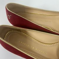 Sapatilha Charlotte Olympia Taurus Suede Vinho-35