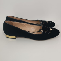 Sapatilha Charlotte Olympia Veludo Preto - 39