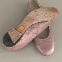 Sapatilha Gucci GG Couro Nude - 37