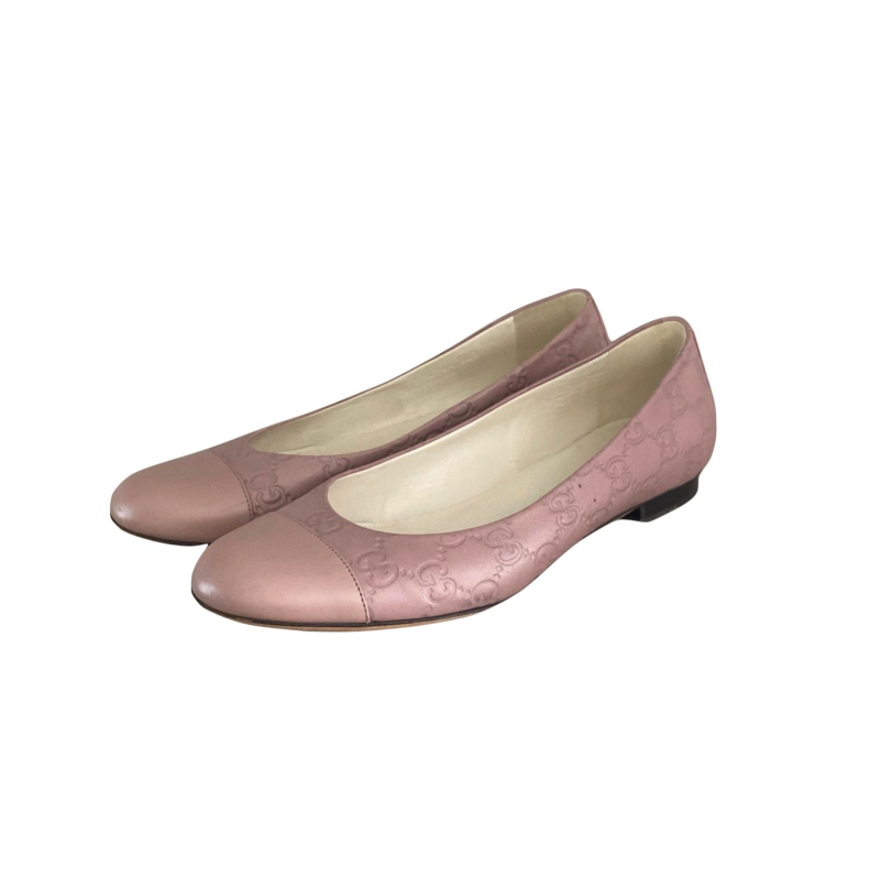 Sapatilha Gucci GG Couro Nude - 37