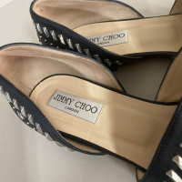 Sapatilha Jimmy Choo Leather Cutout Accent D'Orsay - 38