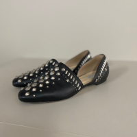 Sapatilha Jimmy Choo Leather Cutout Accent D'Orsay - 38