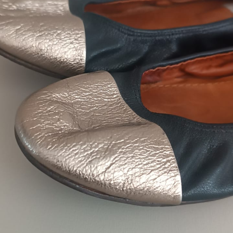 Sapatilha Lanvin Preta C/ Dourado - 40