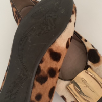 Sapatilha Salvatore Ferragamo Cavalino Onça