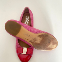 Sapatilha Salvatore Ferragamo Estampada Rosa-37
