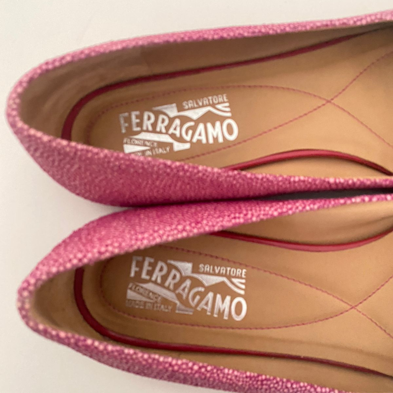 Sapatilha Salvatore Ferragamo Estampada Rosa-37